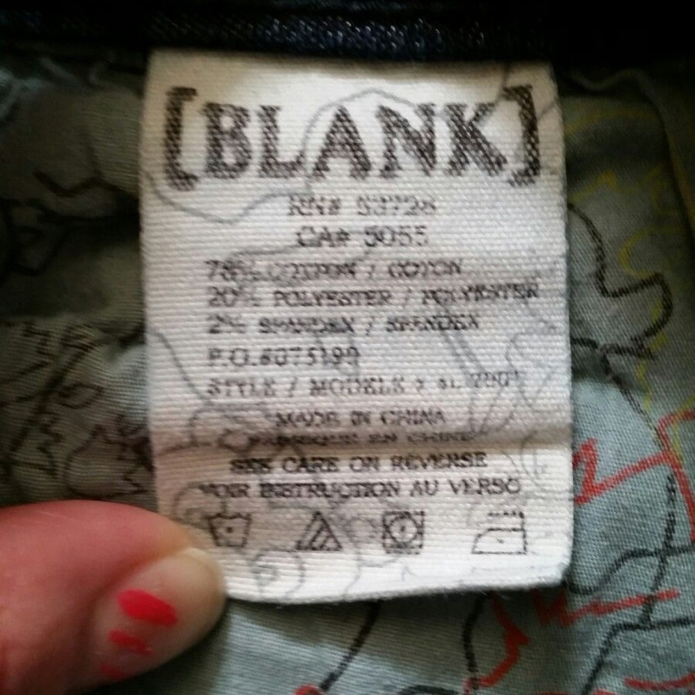 SOLD! Blank NYC Jeans Dark Skinny - Picture 6 of 6